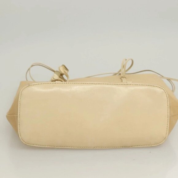 PRADA Hand Bag Nylon Beige Auth 128335 - Picture 5 of 16